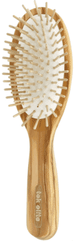 TEK Big oval brush in olive wood with short wooden pins